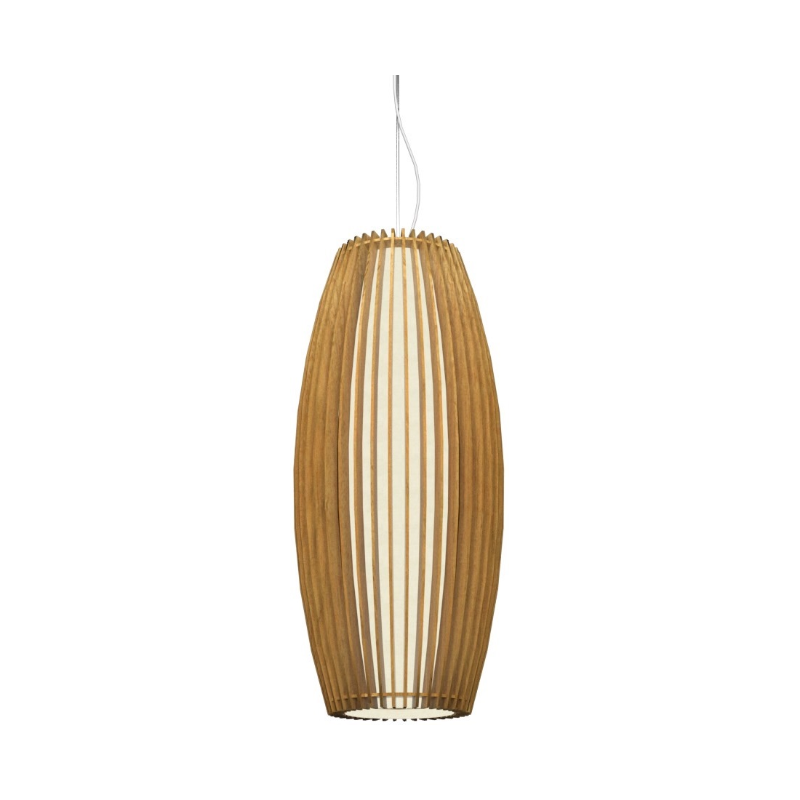 Accord 1139 Stecche di Legno 1-lt 12" LED Pendant - Louro Freijó