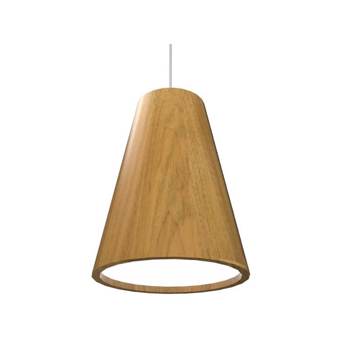 Accord 1130 Conical 1-lt 8" LED Pendant, E26 Base - Louro Freijó