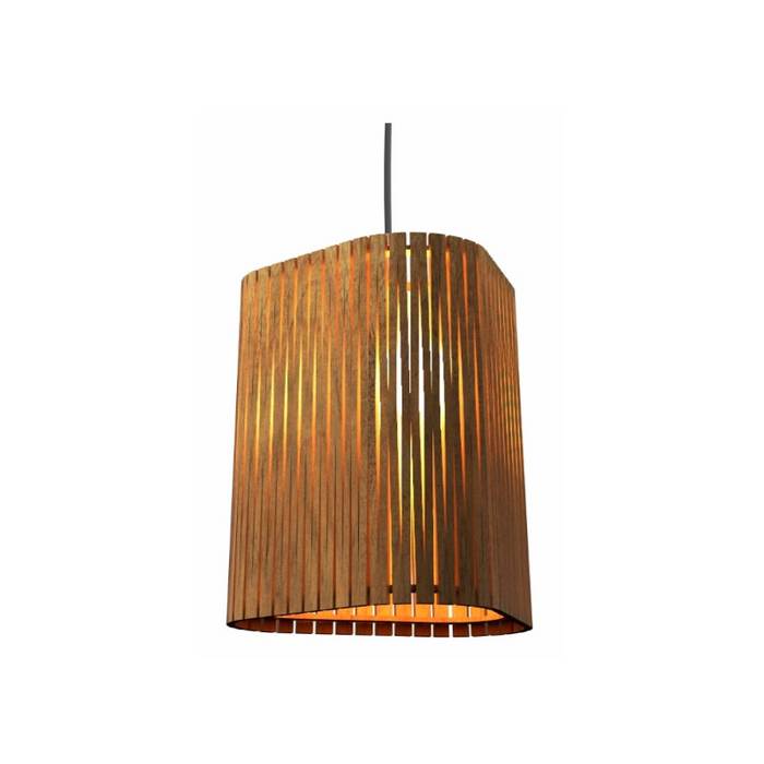 Accord 1481 Living Hinges 1-lt 12" LED Pendant - Louro Freijó
