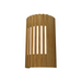 Accord 420 Slatted 2-lt 12" Tall LED Wall Light, E26 Base - Louro Freijó
