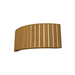 Accord 4039 Slatted 2-lt 16" LED Wall Light, E26 Base - Louro Freijó