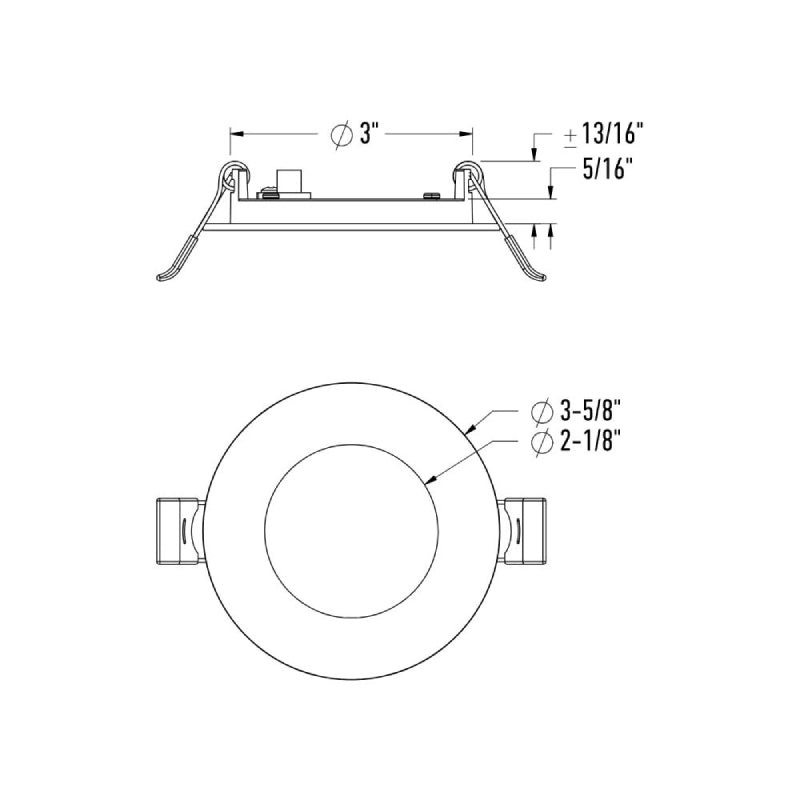 Dals RACC-TRIM3 Formlink 3" Recessed Round Trim
