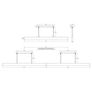 Dals DCP-LNPD48 Boulevard 1-lt 48" LED Smart Pendant