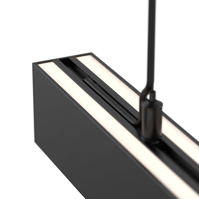 Dals LNPDSC48-CC 48" Boulevard Pendant with Aircraft Cables, 5CCT Selectable - Black
