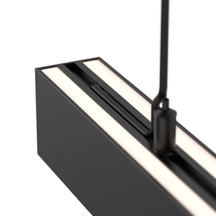 Dals LNPDSC48-CC 48" Boulevard Pendant with Aircraft Cables, 5CCT Selectable - Black