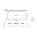 Dals LNPDSC48-CC 48" Boulevard Pendant with Aircraft Cables, 5CCT Selectable