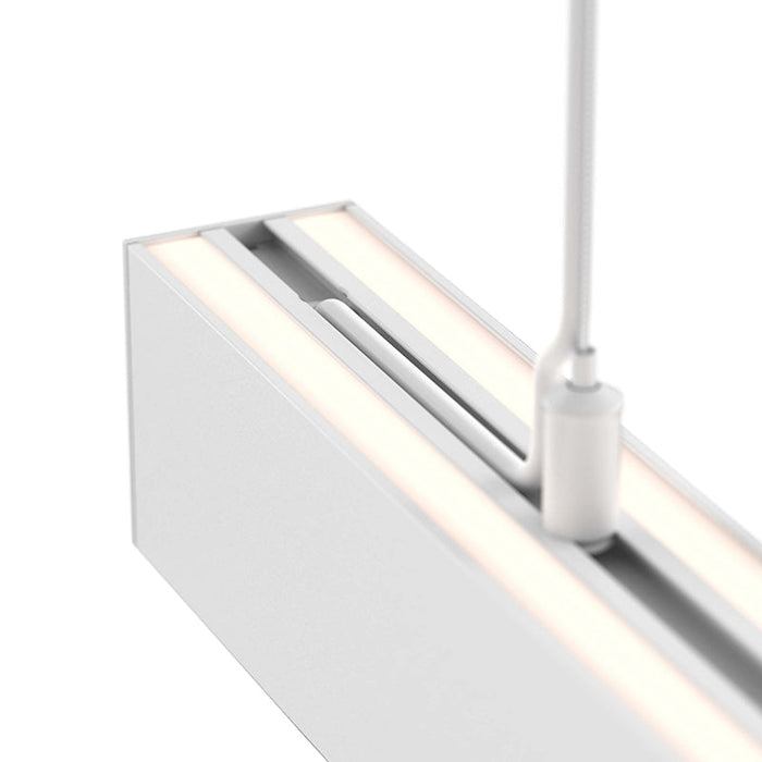 Dals LNPDSC48-CC 48" Boulevard Pendant with Aircraft Cables, 5CCT Selectable - White