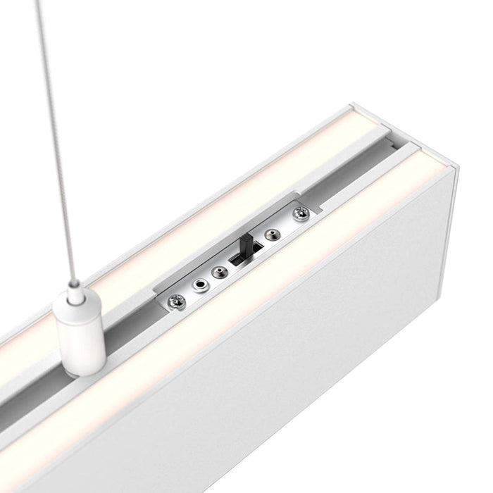 Dals LNPDSC48-CC 48" Boulevard Pendant with Aircraft Cables, 5CCT Selectable - White