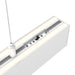 Dals LNPDSC48-CC 48" Boulevard Pendant with Aircraft Cables, 5CCT Selectable - White