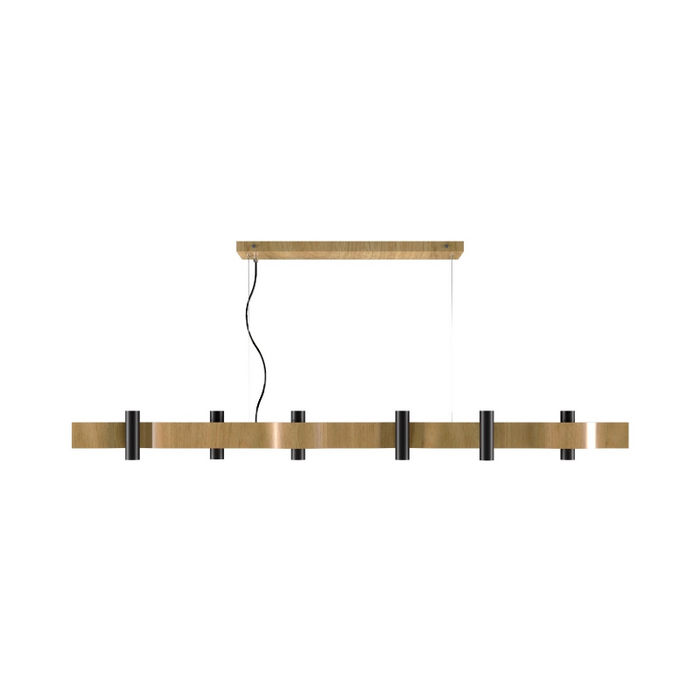 Accord 1501 Flow 12-lt 59" LED Pendant - Louro Freijó