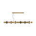 Accord 1501 Flow 12-lt 59" LED Pendant - Louro Freijó