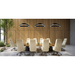 Elite LOOP-TRI-DI-LED Architectural LED Triangular Pendant, Direct/Indirect Light