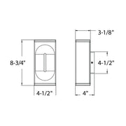 Dals LWJ08-CC Profile 8" Outdoor LED Wall Mount, 5CCT Selectable