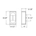 Dals LWJ08-CC Profile 8" Outdoor LED Wall Mount, 5CCT Selectable