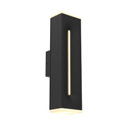 Dals LWJ16-CC Profile 16" Tall Outdoor LED Wall Mount, 5CCT Selectable - Black