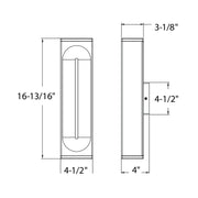 Dals LWJ16-CC Profile 16" Tall Outdoor LED Wall Mount, 5CCT Selectable