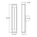 Dals LWJ24-CC Profile 24" Outdoor LED Wall Mount, 5CCT Selectable
