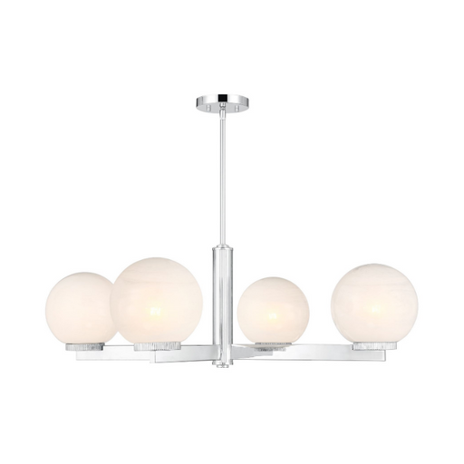 Savoy House M100123 4-lt 38" LED Chandelier - Chrome