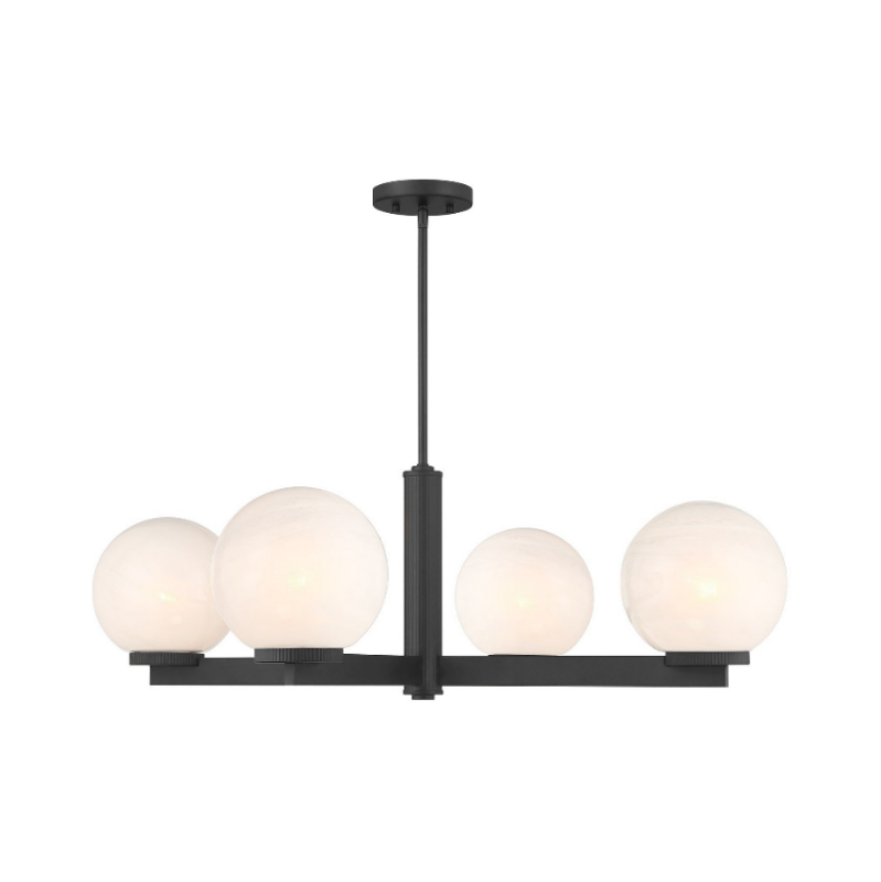 Savoy House M100123 4-lt 38" LED Chandelier - Matte Black