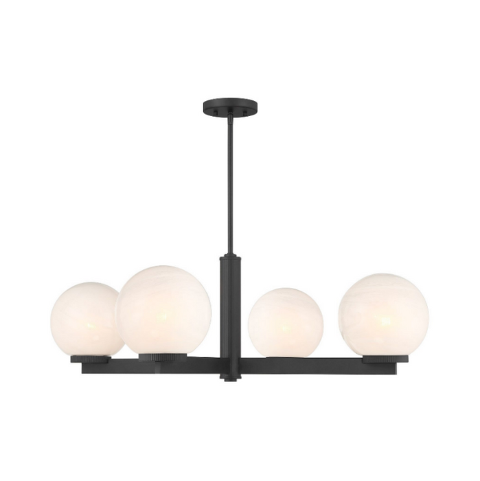 Savoy House M100123 4-lt 38" LED Chandelier - Matte Black