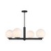 Savoy House M100123 4-lt 38" LED Chandelier - Matte Black
