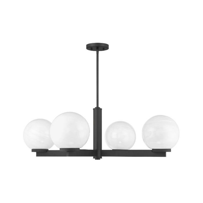 Savoy House M100123 4-lt 38" LED Chandelier - Matte Black