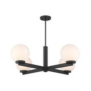 Savoy House M100123 4-lt 38" LED Chandelier - Matte Black