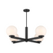 Savoy House M100123 4-lt 38" LED Chandelier - Matte Black