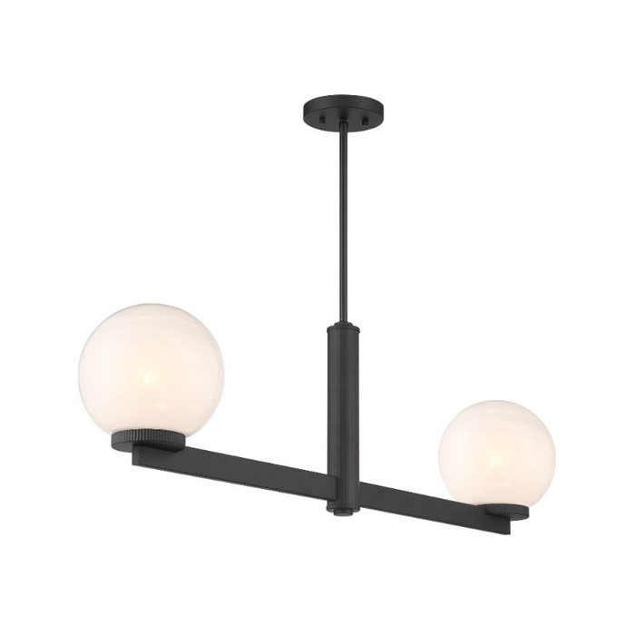 Savoy House M100124 2-lt 42" LED Linear Chandelier - Matte Black