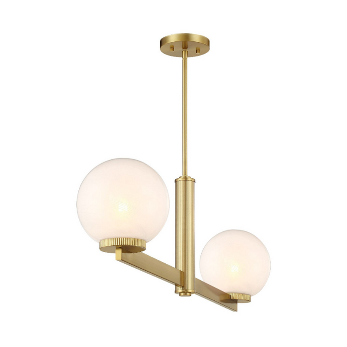Savoy House M100124 2-lt 42" LED Linear Chandelier - Natural Brass
