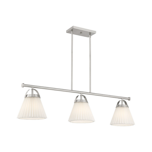 Savoy House M100125 3-lt 39" LED Linear Chandelier - Brushed Nickel