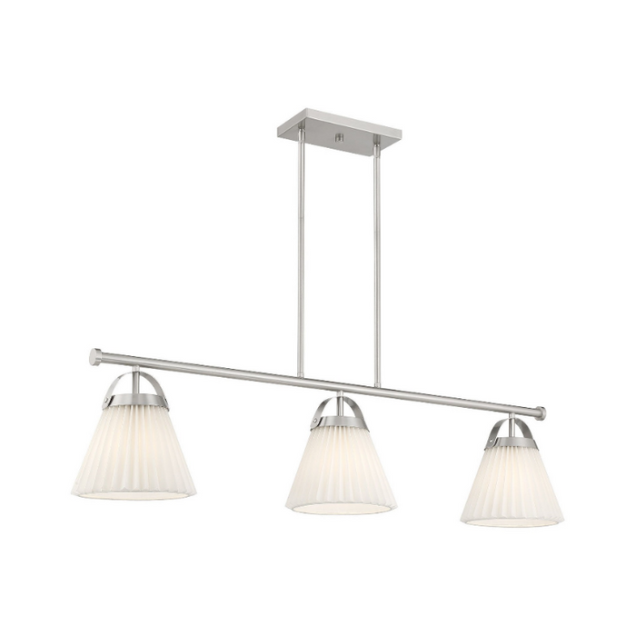 Savoy House M100125 3-lt 39" LED Linear Chandelier - Brushed Nickel