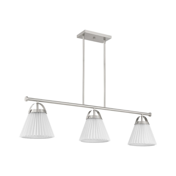 Savoy House M100125 3-lt 39" LED Linear Chandelier - Brushed Nickel