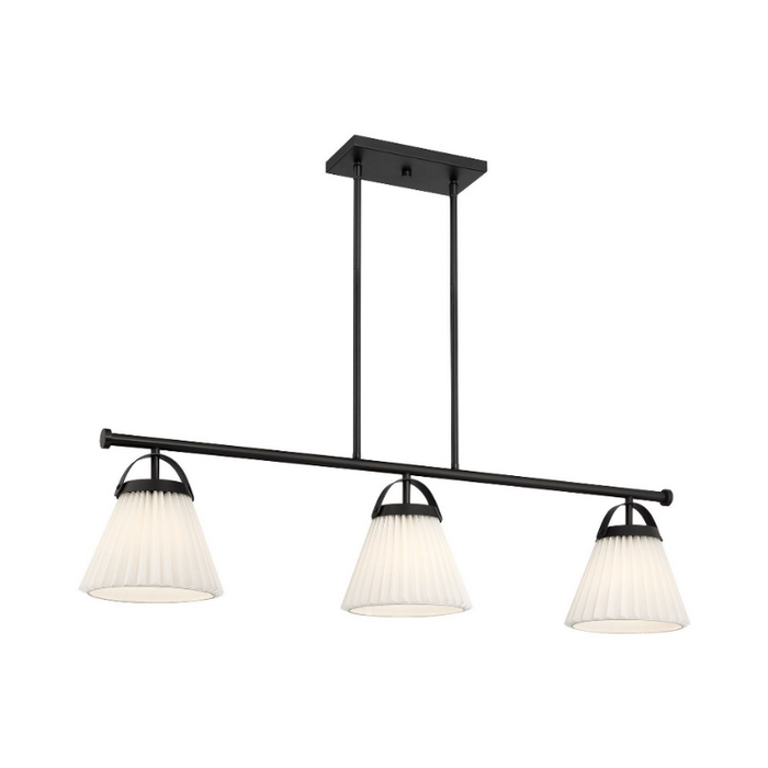 Savoy House M100125 3-lt 39" LED Linear Chandelier - Matte Black