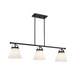 Savoy House M100125 3-lt 39" LED Linear Chandelier - Matte Black