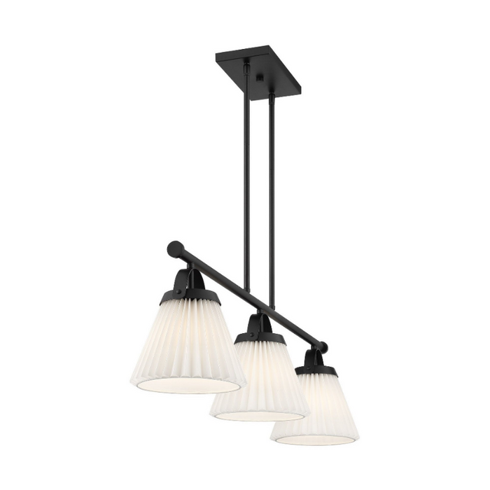 Savoy House M100125 3-lt 39" LED Linear Chandelier - Matte Black
