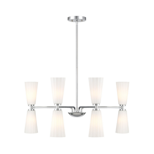 Savoy House M100126 8-lt 32" LED Chandelier - Chrome