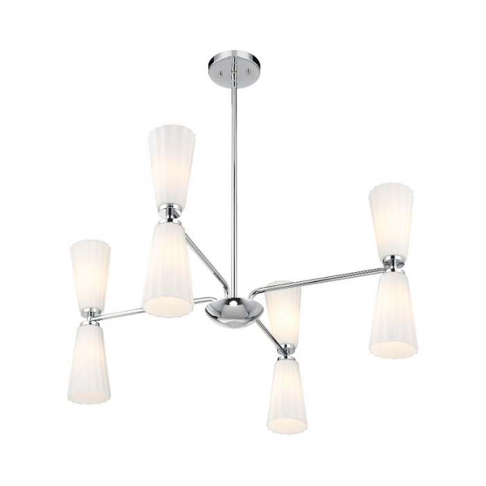 Savoy House M100126 8-lt 32" LED Chandelier - Chrome