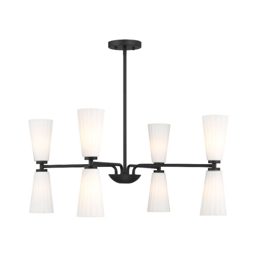 Savoy House M100126 8-lt 32" LED Chandelier - Matte Black