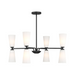Savoy House M100126 8-lt 32" LED Chandelier - Matte Black