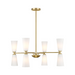 Savoy House M100126 8-lt 32" LED Chandelier - Natural Brass