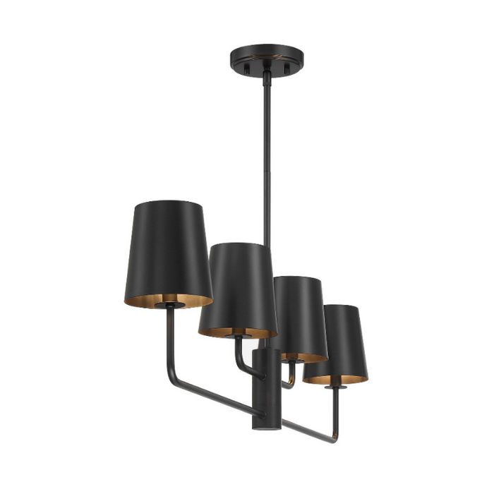 Savoy House M100127 4-lt 42" LED Linear Chandelier - Matte Black