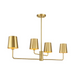 Savoy House M100127 4-lt 42" LED Linear Chandelier - Natural Brass