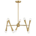 Savoy House M100128 10-lt 24" LED Chandelier - Natural Brass