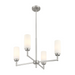 Savoy House M100129 4-lt 26" LED Chandelier - Brushed Nickel