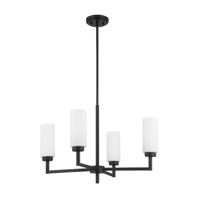 Savoy House M100129 4-lt 26" LED Chandelier - Matte Black