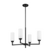 Savoy House M100129 4-lt 26" LED Chandelier - Matte Black