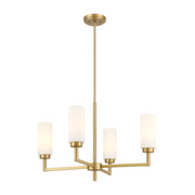 Savoy House M100129 4-lt 26" LED Chandelier - Natural Brass