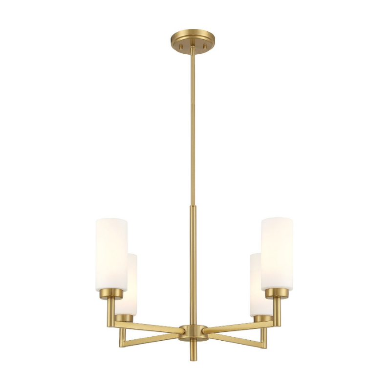 Savoy House M100129 4-lt 26" LED Chandelier - Natural Brass