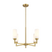 Savoy House M100129 4-lt 26" LED Chandelier - Natural Brass